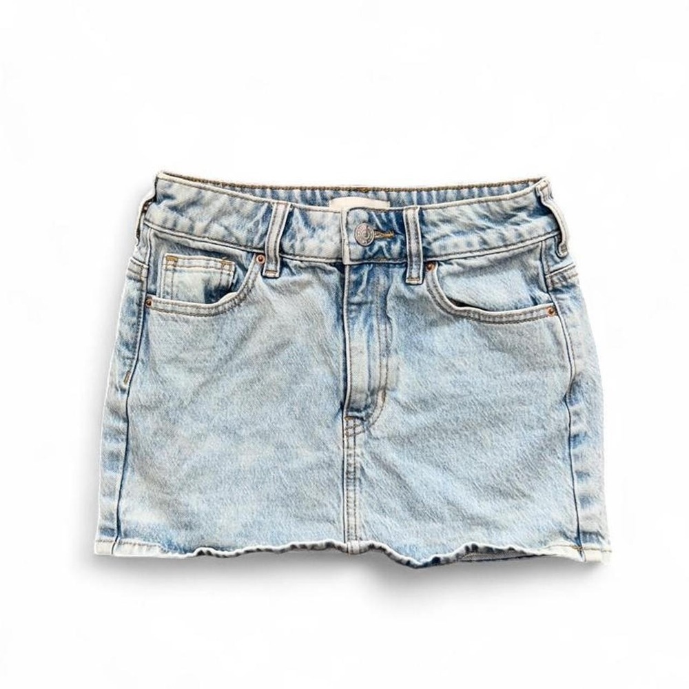 Pacsun Denim Mini Skirt Size 23 Light Wash